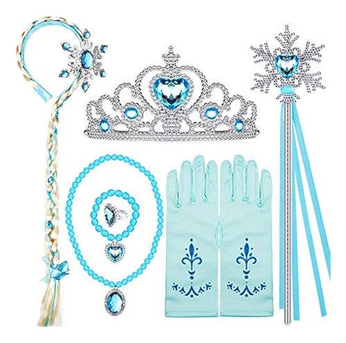 Elsa Princess Dress Up Accesorios Frozen Jewelry Juego De Ju