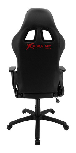 Imagen 2 de 3 de Silla de escritorio Xtrike Me GC-905 gamer ergonómica negra y roja con tapizado de cuero sintético