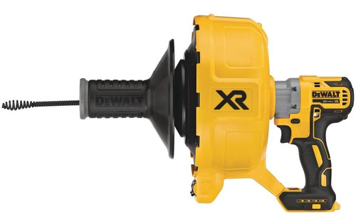 Máquina Destapa Cañerias Inalámbrico Dewalt 20vmax Dcd200b Color Amarillo