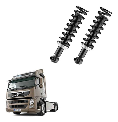 Kit Conjunto Mola Helicoidal Volvo Fm Fmx 2017 Diant. C/regu