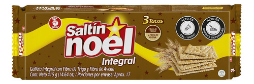 Galleta Saltin Noel Doble Fibra Taco X 3