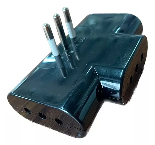 Adaptador Enchufe Triple Plano 2p+t 10 A Marfil