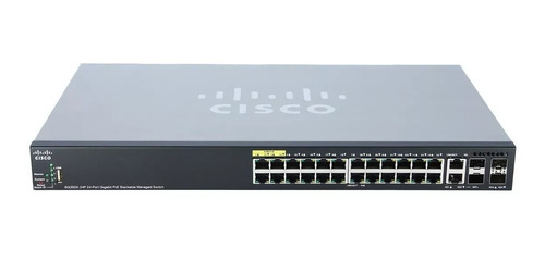 Switch Cisco Sg350x-24p Adm 24 Puertos Giga Poe Adm + 4sfp