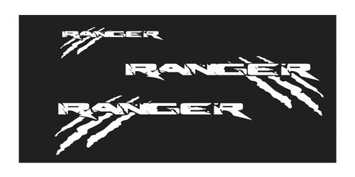 Sticker Ranger Garras P/ Batea 3 Pza. Compatible Con Ranger