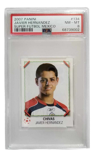 Panini Javier Hernandez Chicharito Psa 8 Chivas Certificada