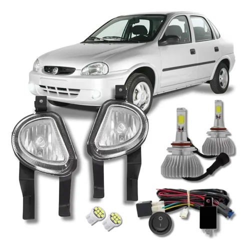 comprar Kit Farol Milha Corsa Classic 2003 2004 2005 2006+ Led H3 6k
