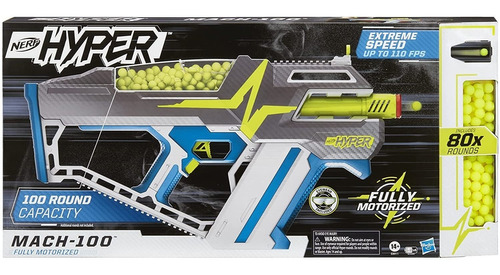 Nerf Hyper Mach-100 Blaster Motorizado