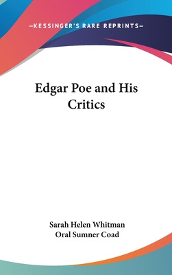 Libro Edgar Poe And His Critics - Whitman, Sarah Helen