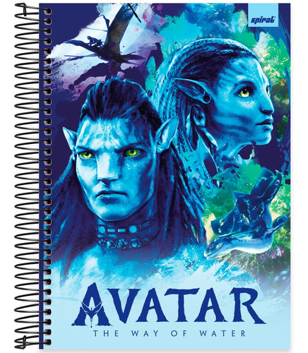 Caderno Capa Dura 10x1 160 Folhas Avatar The Way Of Water