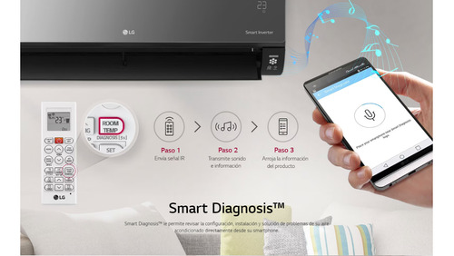 Aire Acondicionado LG Invertr Artcool Frío/calor 3517w Negro