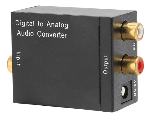 Convertidor Digital A Analógico De Señal R/l Óptica Coaxial