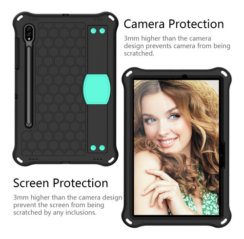 Imagen 5 de 5 de Carcasa Antigolpe Samsung Galaxy Tab S7 / Tab S8 (no S7 Fe)