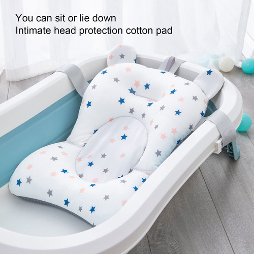 Cojín De Asiento Para Bañera De Bebé, Seguro, Ajustable,