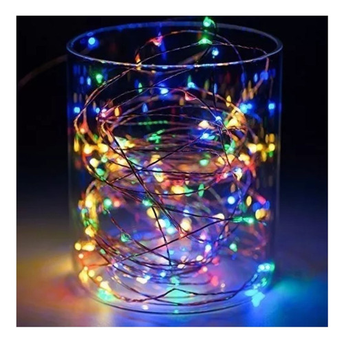 Pack X 20 Guirnaldas Micro Led Alambre Luz Led 3 Metros Multicolor
