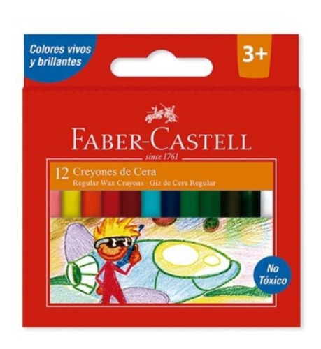 Creyon Escolar  Faber Castell Caja X12