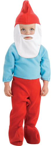 Disfraz Talla Toddler (2t) Para Niño Pitufo Halloween 