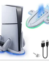 Comprar Base Cooler Resfriamento Suporte Carregador 2 Controles Ps5