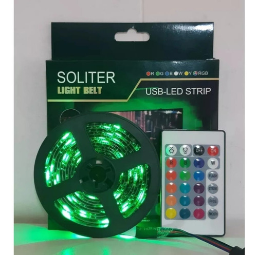 Imagen 5 de 9 de Tira Luces Led Rgb 5050 Usb 2mts Decoracion Tv Gamer Pc