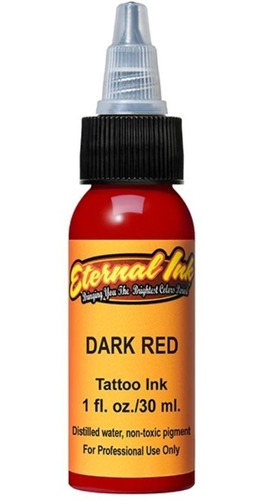 Dark Red Eternal Ink 1 Oz Pigmento Tinta Para Tatuar