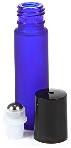 Botellas Enrollables De Vidrio Azul Cobalto (8 Unidades) Con