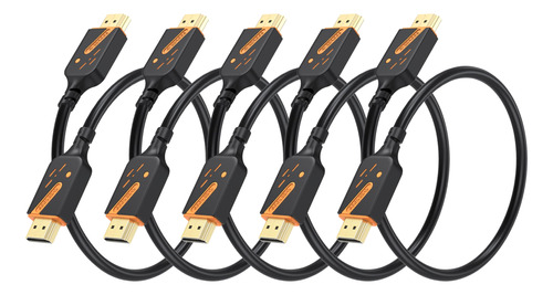 Ryzzrooa Cable Hdmi Corto De 1 Pie, Paquete De 5, Cable Hdmi