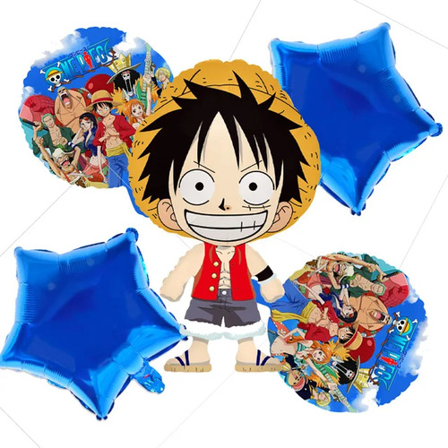 Set 5 Globos De One Piece 