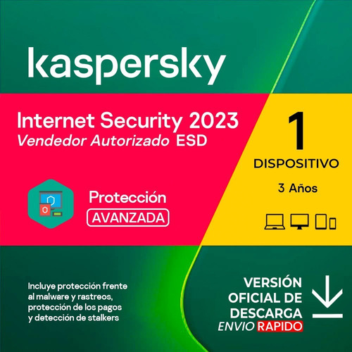 Kaspersky Internet Security 1 Dispositivo 3 Años