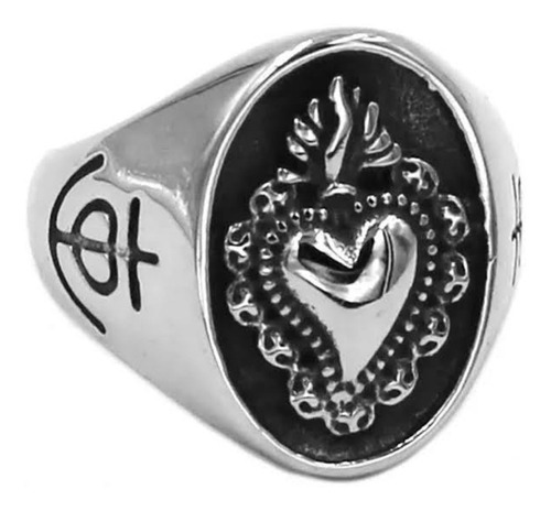 Anillo De Acero Inoxidable (corazon)