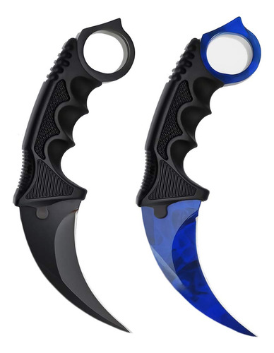 Zlixing Karambit - Cuchillo Tactico De Hoja Fija, 2 Piezas, 