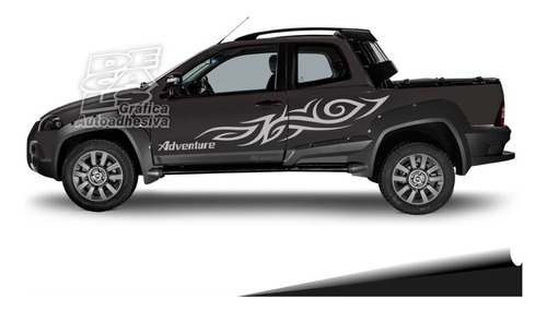 Calco Fiat Strada Adventure Tattoo Juego Laterales