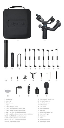 Feiyutech Scorp-mini 2 Kit Estabilizador De Cámara Con Segui