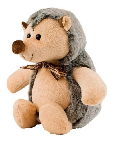 Ouriço De Pelúcia Com Laço 21cm