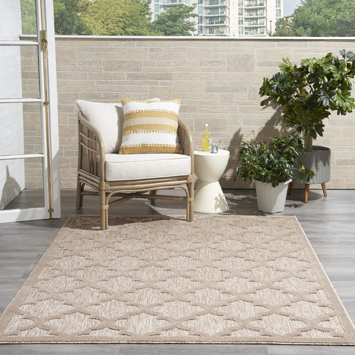 Nourison Easy Care - Alfombra Marroqui De 4 X 6 Pies, Enreja