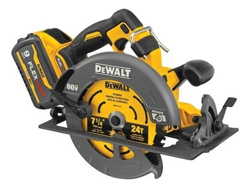 Kit Sierra Circular Dewalt 7-1/4 PuLG - 184 Mm Dcs578x1 Color Amarillo