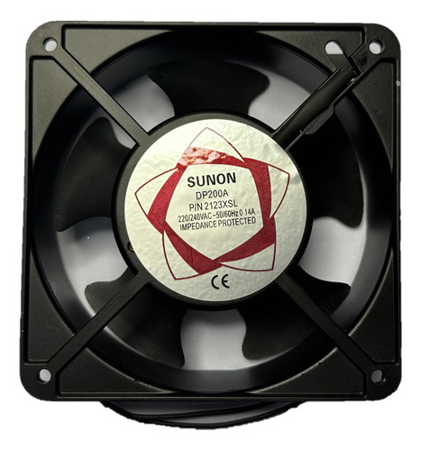 Ventilador 220 - 240 Vac 0.14 Amperios 12 X 12 X 3.8 Cm