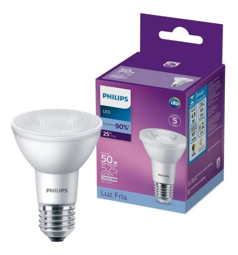 Lâmpada Par20 Led 6,5w 525lm Bivolt Philips
