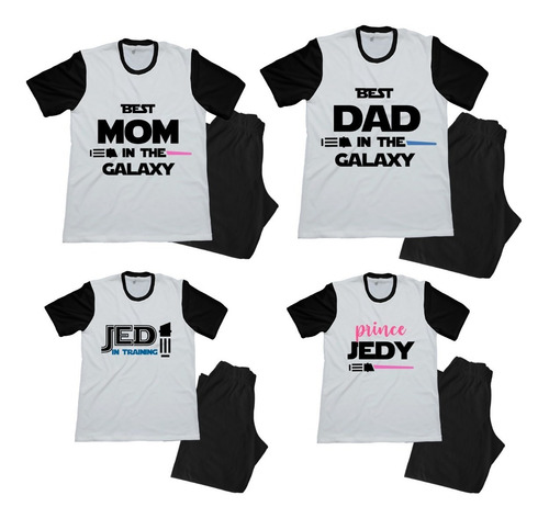 Pijama Combo Familiar Star Wars Papa Mama Hijo