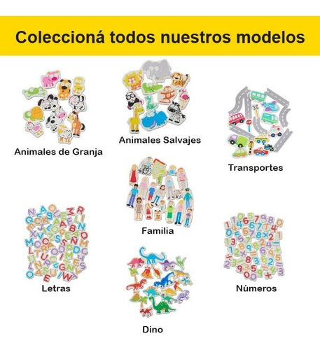 Imagen 6 de 10 de Juguete Imantado Animales De Granja Didácticos Infantil Niño