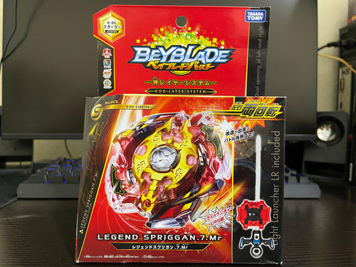 Beyblade Burst Takaratomy B-86 Legend Spriggan (caja Dañada)