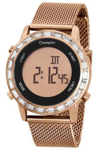 Relógio Digital Feminino Champion Ch48117h Dourado