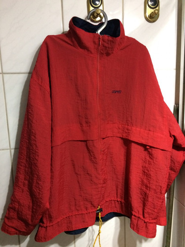 Esprit Cortavientos Reversible Rojo Y Azul Talla S