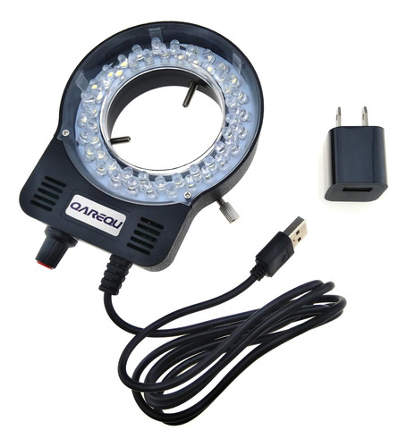 Qarequ Microscopio Anillo Luz Ajustable 52 Led Fuente De Luz