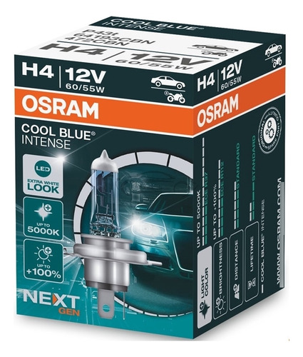 Lampara H4 Cool Blue Intense P43t 12v 60/55w Osram 64193cbi