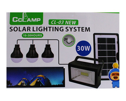 Kit Foco Y Luces Energía Solar Cl-03