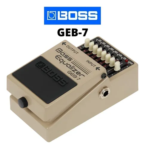 Pedal de efeito Boss Bass Equalizer GEB-7 cinza | Frete grátis