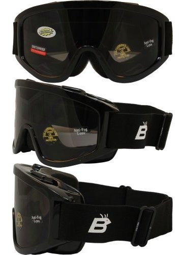 Birdz Eyewear Vulture Gafas De Moto Negro Framesmoke Lens