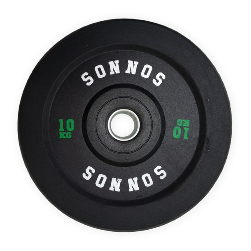 Disco Bumper 10 Kg Olimpico Sonnos Caucho Virgen 