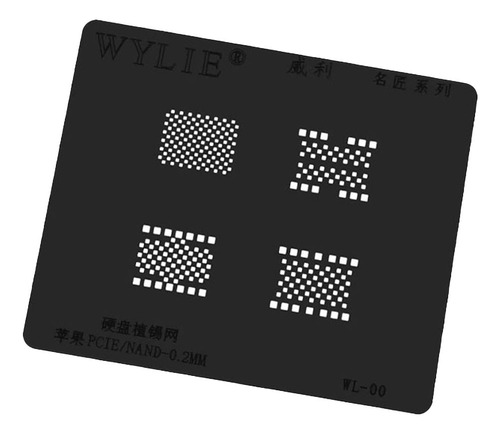 Stencil Black iPhone Pcie Nand 0.2mm 4 Em 1 Wylie Wl-00