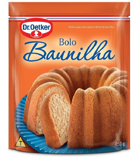 Mistura Para Bolo Sabor Baunilha Dr. Oetker 450g.