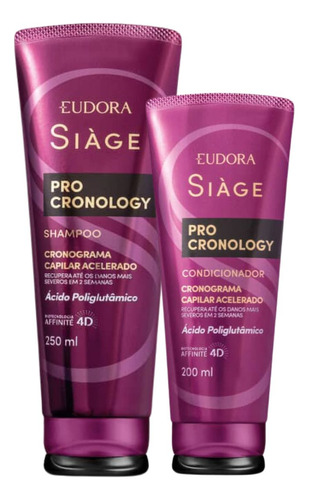 Shampoo + Condicionador Siage Eudora Pro Cronology 200ml